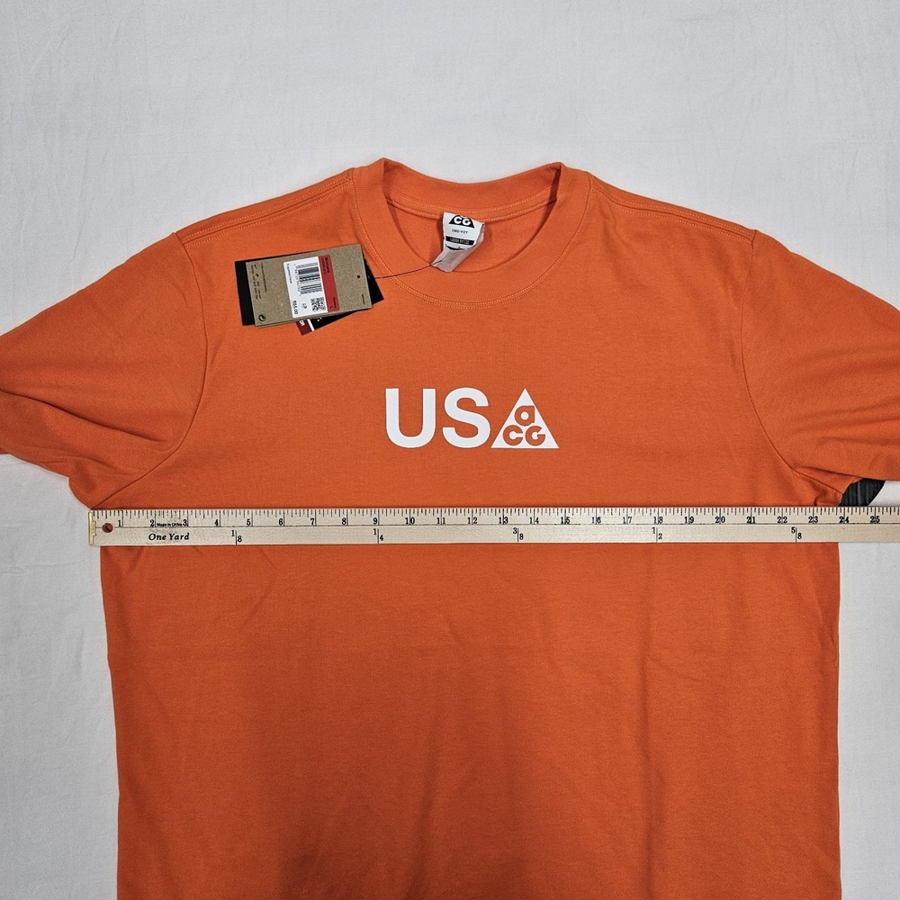 Nike ACG Team USA Dri-Fit Graphic Shirt Orange IQ4095-819 Women's Size Large - Picture 7 of 8